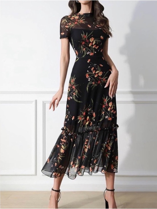GothDark Dresses & Skirts - NWT GothDark mesh maxi dress, medium